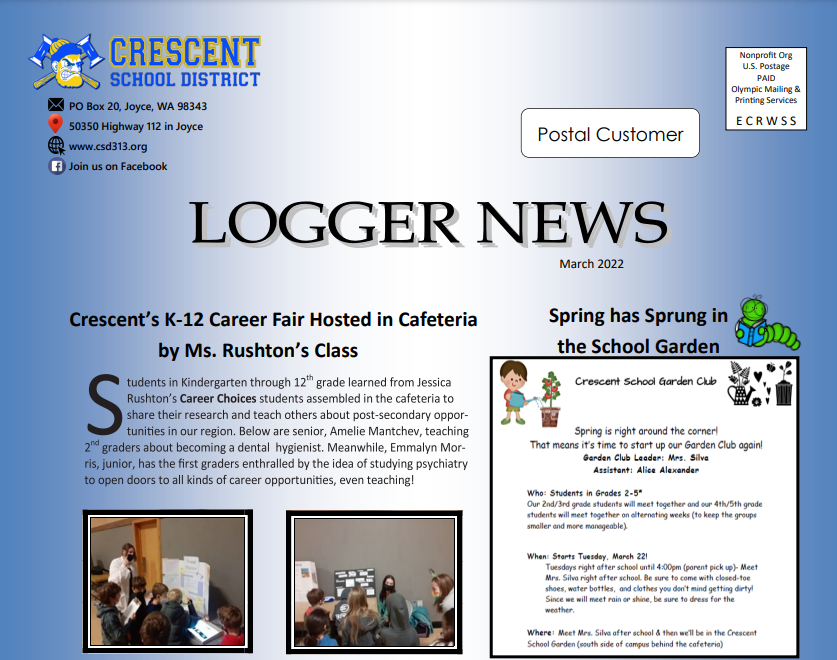 Logger News for March 2022